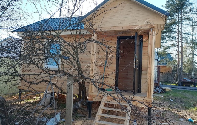 1 Брусовая баня Б-11, 6х4м, 26 М², Ленинградская область, Красносельский район, Территория Горелово (8)